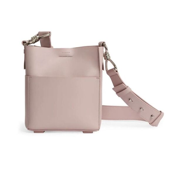 All Saints Handbags - AllSaints Lavender Captain Leather Crossbody, $328